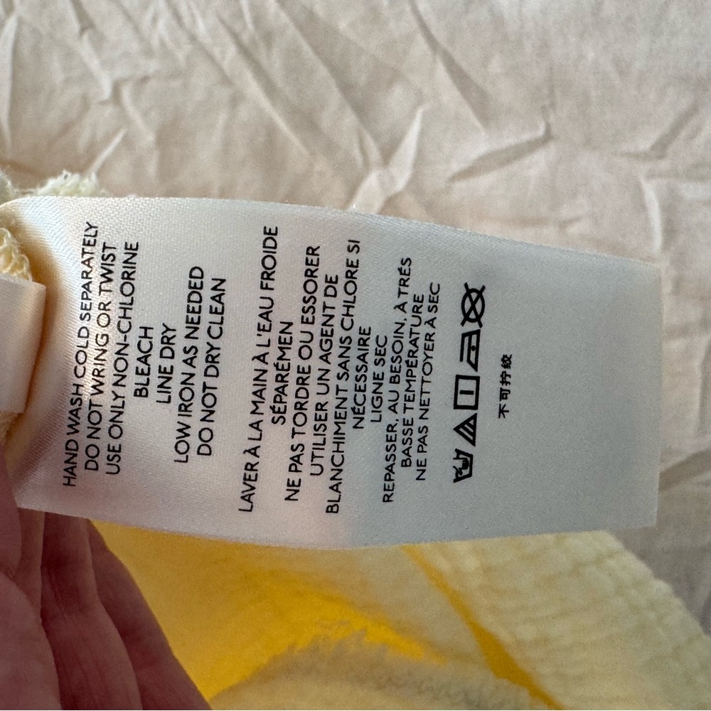 SOLD Free People We the Free Summer Daydream Buttondown Shirt Yellow Large - Picture 6 of 11